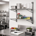 Thumbnail image #2 for Eagle Group Adjustable Post Wire Wall Mount Prepackaged Mid Unit for 21-Inch Shelves