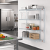 Thumbnail image #2 for EAGLEbrite 48-Inch Wide 4-Tier Add-On Wire Shelving Unit with Zinc Finish