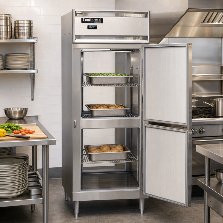 Product image #2 for Continental Refrigerator DL1WE-SA-PT-HD Designer Line Extra Wide Pass-Thru Heated Holding Cabinet