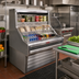 Thumbnail image #2 for Howard-McCray 35E Series Curved-End Self-Contained Open Merchandiser, 39-Inch, Stainless Steel