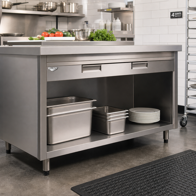 Product image #2 for Vollrath 4-Series Signature Server 60-Inch Open Storage Option with Reinforced Bottom Shelf
