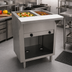 Thumbnail image #2 for Advance Tabco Triumph (Supreme) 2-Well Natural Gas Open-Well Hot Food Table with Enclosed Base and Cutting Board Shelf