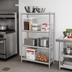 Thumbnail image #2 for John Boos Stainless Steel Dry Storage Shelving Unit with 2 Adjustable Shelves, 42 x 18 x 36 Inches