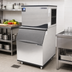 Thumbnail image #2 for Maxx Ice 580 lb Stainless Steel Ice Storage Bin with Sloped Front and Top-Hinged Access Door