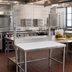 Thumbnail image #2 for John Boos MBR02 Table-Mount Stainless Steel Meat Boat Rack