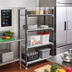 Thumbnail image #2 for Cambro Camshelving Elements XTRA 4-Tier Solid Stationary Starter Unit, 18 x 60 x 72 Inches, Speckled Gray