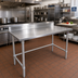Thumbnail image #2 for John Boos Stallion 72-Inch x 30-Inch Stainless Steel Work Table with 5-Inch Backsplash