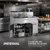 Thumbnail image #2 for Imperial 75 lb Gas Tube-Fired Floor Model Side Car Fryer Filter System with Drain Station and Electronic Thermostat