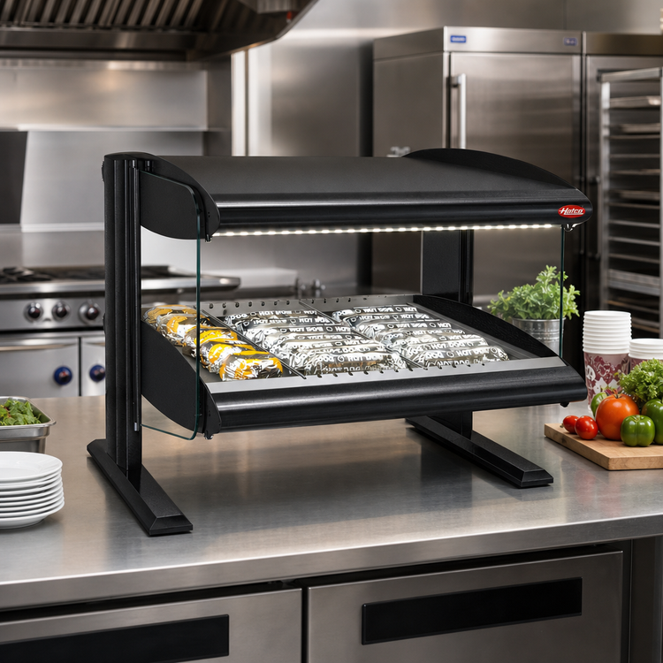 Product image #2 for Hatco HXMH-60 60-Inch Horizontal Heated Countertop Hot Food Merchandiser with LED Lighting