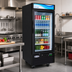 Thumbnail image #2 for Serv-Ware GR12B-HC 1-Door 12 Cu. Ft. Black Glass Door Merchandiser Refrigerator