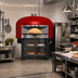 Thumbnail image #2 for Marra Forni NP70G Neapolitan Gas-Fired Round Brick Deck Pizza Oven on Stand