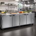 Thumbnail image #3 for Beverage-Air Four-Section Undercounter Reach-In Refrigerator, Side-Mount Self-Contained, 118 Inch Wide, Solid Doors
