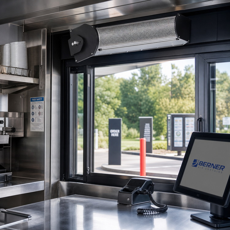 Product image #2 for Berner Drive-Thru Unit 3 18-Inch Ambient Unheated Air Curtain, 120V, 1/12 HP