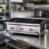 Thumbnail image #2 for Omcan USA 36-Inch Countertop Radiant Natural Gas Charbroiler with 3 Burners