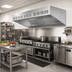 Thumbnail image #2 for SpecAir HESFA96-132 Wall Type Front Discharge Make-Up Air Exhaust Hood, 132 Inch, Short Front