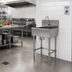 Thumbnail image #2 for One-Station Floor-Mounted Service Sink with Toe-Push Valve and Gooseneck Spout