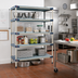 Thumbnail image #2 for MetroMax 4 48-Inch W x 18-Inch D x 74-Inch H Stationary 5-Shelf All-Polymer Starter Shelving Unit, Blue