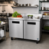 Thumbnail image #2 for Hoshizaki Steelheart WR48B-01 Two-Section Worktop Refrigerator, 48-Inch, 13.66 Cu. Ft., Stainless Steel