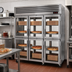 Thumbnail image #2 for Turbo Air PRO Series Pass-Thru Heated Pizza Holding Cabinet, 3-Section, 12 Half Glass Doors