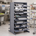 Thumbnail image #2 for Quantum Double-Sided Sloped Pick Rack, 16-Shelf Configuration, 800 lb Capacity, 36 x 36 x 60 Inches