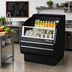 Thumbnail image #3 for Turbo Air Slim Profile Open Display Merchandiser with Solid Side Panels, 4.7 Cu. Ft., Black