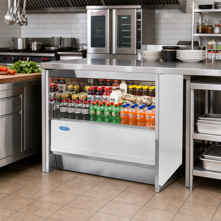 Product image #2 for Federal Industries UCR7233S 71.7 Inch Undercounter Refrigerated Self-Serve Display Case