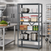 Thumbnail image #2 for Quantum IRONMAN 4-Shelf Open Steel Shelving Unit, 36 x 18 x 39 Inches