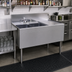 Thumbnail image #2 for Glastender Two-Compartment Underbar Sink Unit with Right Drainboard and Deck-Mount Faucet, 36 Inch Wide