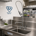 Thumbnail image #2 for T&S Brass equip 8-Inch Center Deck Mount Pre-Rinse Unit with 10-Inch Add-On Faucet