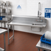 Thumbnail image #2 for Advance Tabco Special Value 71-Inch Left-Hand Straight-Soil Dish Table with Pre-Rinse Sink and 10-1/2-Inch Backsplash