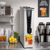 Thumbnail image #2 for BUNN TD3T-N Tower Iced Tea/Coffee Dispenser with Brew-Through Lid, 448 oz., Stainless Steel