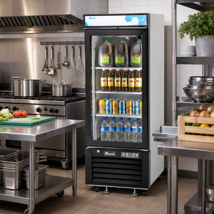 Product image #2 for Migali Competitor Series® 10 Cu. Ft. One-Section Reach-In Glass Door Refrigerator Merchandiser