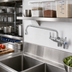 Thumbnail image #2 for Wall-Mount Double Pantry Faucet with 12-Inch Swing Spout