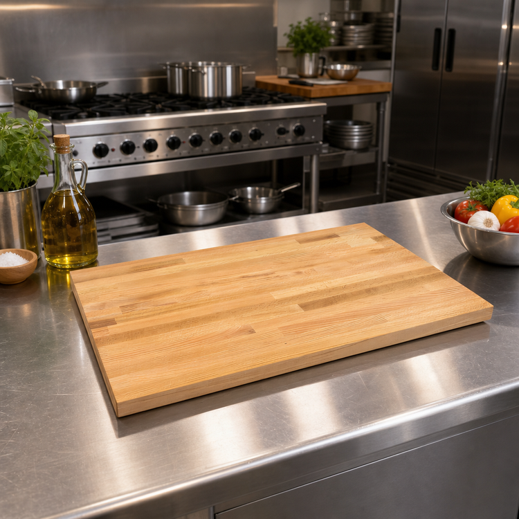 Product image #2 for John Boos Appalachian Blended Edge Grain Red Oak Kitchen Countertop, 12 x 25 x 1-1/2 Inches, Varnique Finish