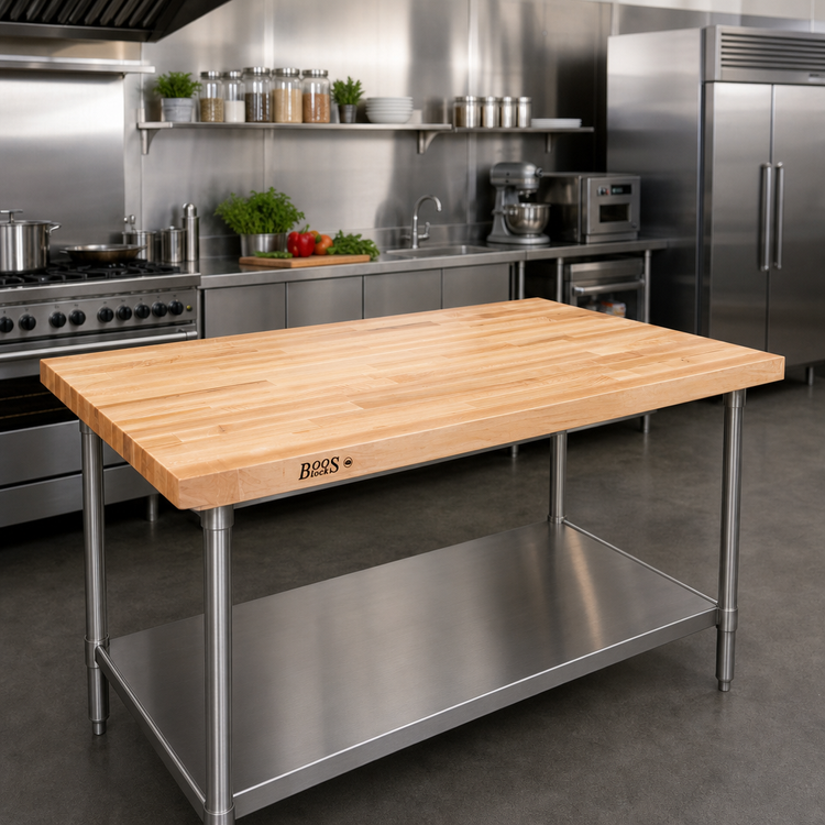 Product image #2 for John Boos Boos Block Northern Hard Rock Maple Kitchen Countertop, 48 x 36 x 1-1/2 Inch, Penetrating Oil Finish