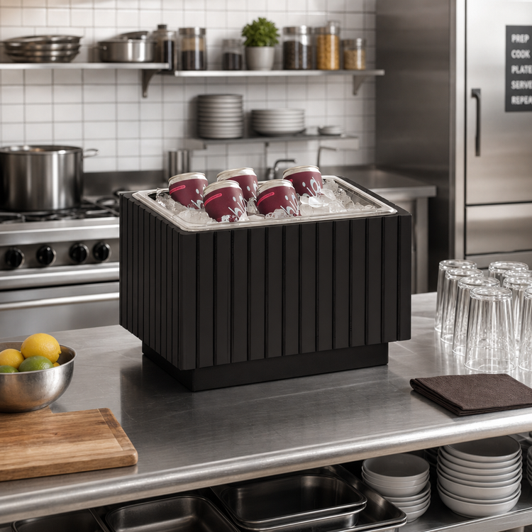 Product image #3 for Brooklyn Rectangular Textured Wood Ice Housing