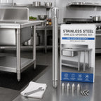 Thumbnail image #2 for Advance Tabco FE-SS-12-X Stainless Steel Sink Leg Upgrade Set for 12-Inch Deep Bowls with Bullet Feet Case of 4