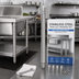 Thumbnail image #2 for Stainless Steel Sink Leg Upgrade Set for 12-Inch Deep Bowls with Bullet Feet