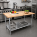 Thumbnail image #2 for John Boos Wood Top Work Table with Adjustable Undershelf, 36 x 24 Inches
