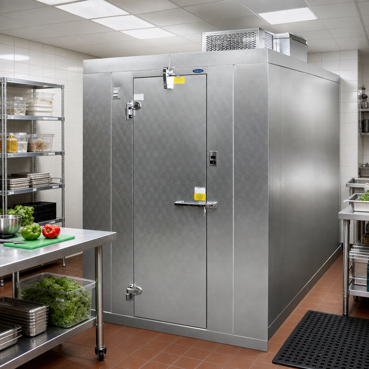 Product image #2 for Norlake Kold Locker Indoor Floorless Walk-In Cooler with Self-Contained R290 Capsule Pak ECO Refrigeration, 6' x 14' x 7'4" H
