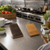 Thumbnail image #2 for American Metalcraft Carbonized Bamboo Rectangular Reversible Serving Board, 10 x 5-3/4 x 3/4 Inches
