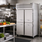 Thumbnail image #2 for True Mfg. - General Foodservice SPEC SERIES STG2RPT-4HS-4HS-HC Two-Section Pass-Thru Reach-In Refrigerator, Four Half Swing Doors