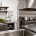 Thumbnail image #3 for Single Hole Deck Mount Mixing Faucet with 12-Inch Swing Nozzle, Add-On Spray Valve, and 24-Inch Riser