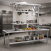 Thumbnail image #2 for Eagle Group TM144APR Table-Mounted Triple-Bar Aluminum Pot Rack for 144-Inch Tables