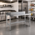 Thumbnail image #2 for 84-Inch x 30-Inch Aluminum Work Table with 16-Gauge 304 Stainless Steel Top and 6-Inch Backsplash