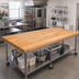 Thumbnail image #2 for John Boos 132-Inch x 30-Inch Edge Grain Laminated Northern Hard Rock Maple Work Table Top, 1-1/2-Inch Thick