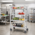 Thumbnail image #3 for Cambro Camshelving Premium High Density 4-Shelf Solid Mobile Starter Unit, 21 x 48 x 67-1/4 Inches, Speckled Gray