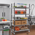 Thumbnail image #2 for Cambro Camshelving Elements XTRA 30 x 24 x 72 Inch 5-Tier Vented Stationary Starter Unit, Speckled Gray