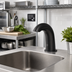 Thumbnail image #2 for T&S Brass WaveCrest Electronic Sensor Lavatory Faucet, Single-Hole Deck Mount, Matte Black