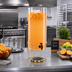 Thumbnail image #2 for Cal-Mil Mid-Century 3 Gallon Round Beverage Dispenser with Infusion Chamber and Drip Tray